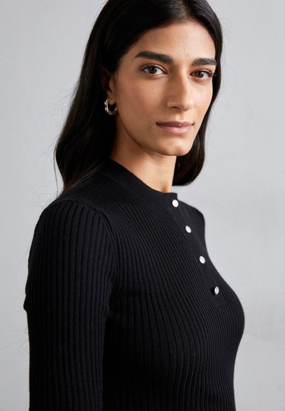 Filippa K BUTTONED - Pullover - black