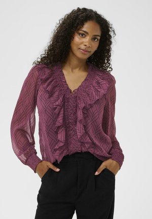 Blouse - tulipwood w black c lines