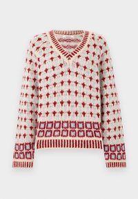 NORWEGIAN V NECK - Džemperis - red