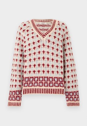 Holzweiler NORWEGIAN V NECK - Vesta - red