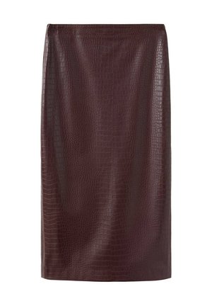 Mango, ADULT - Jupe crayon - maroon