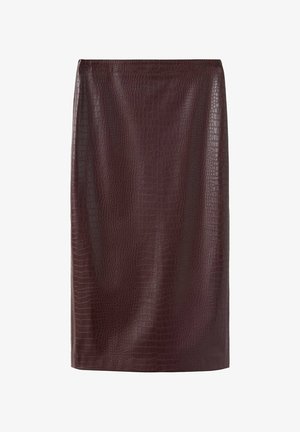 Mango, ADULT - Jupe crayon - maroon