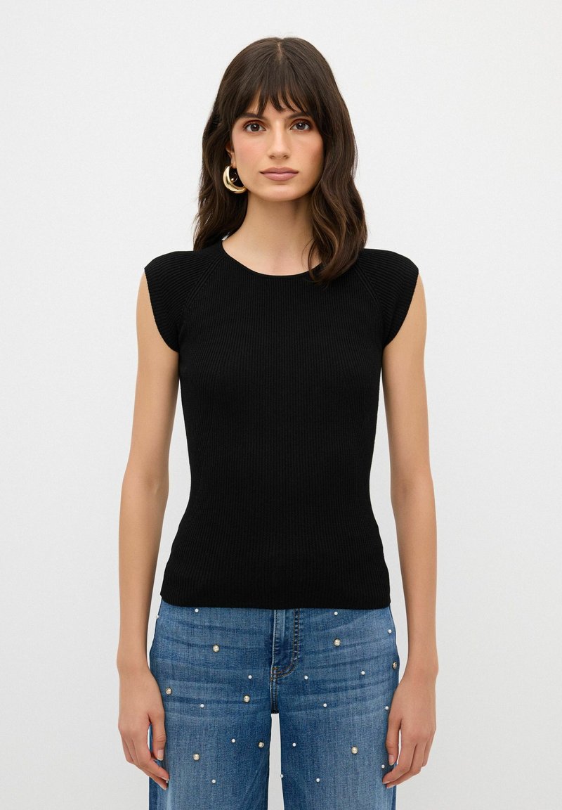adL TOP - T-shirt - bas - BLACK