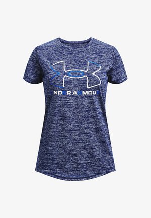 TECH BL TWIST SS - Print T-shirt - bauhaus blue