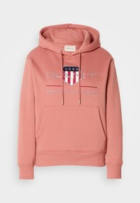 ARCHIVE SHIELD HOODIE - Felpa - faded brick