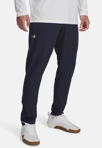 VANISH WOVEN TAPERED - Broek - midnight navy