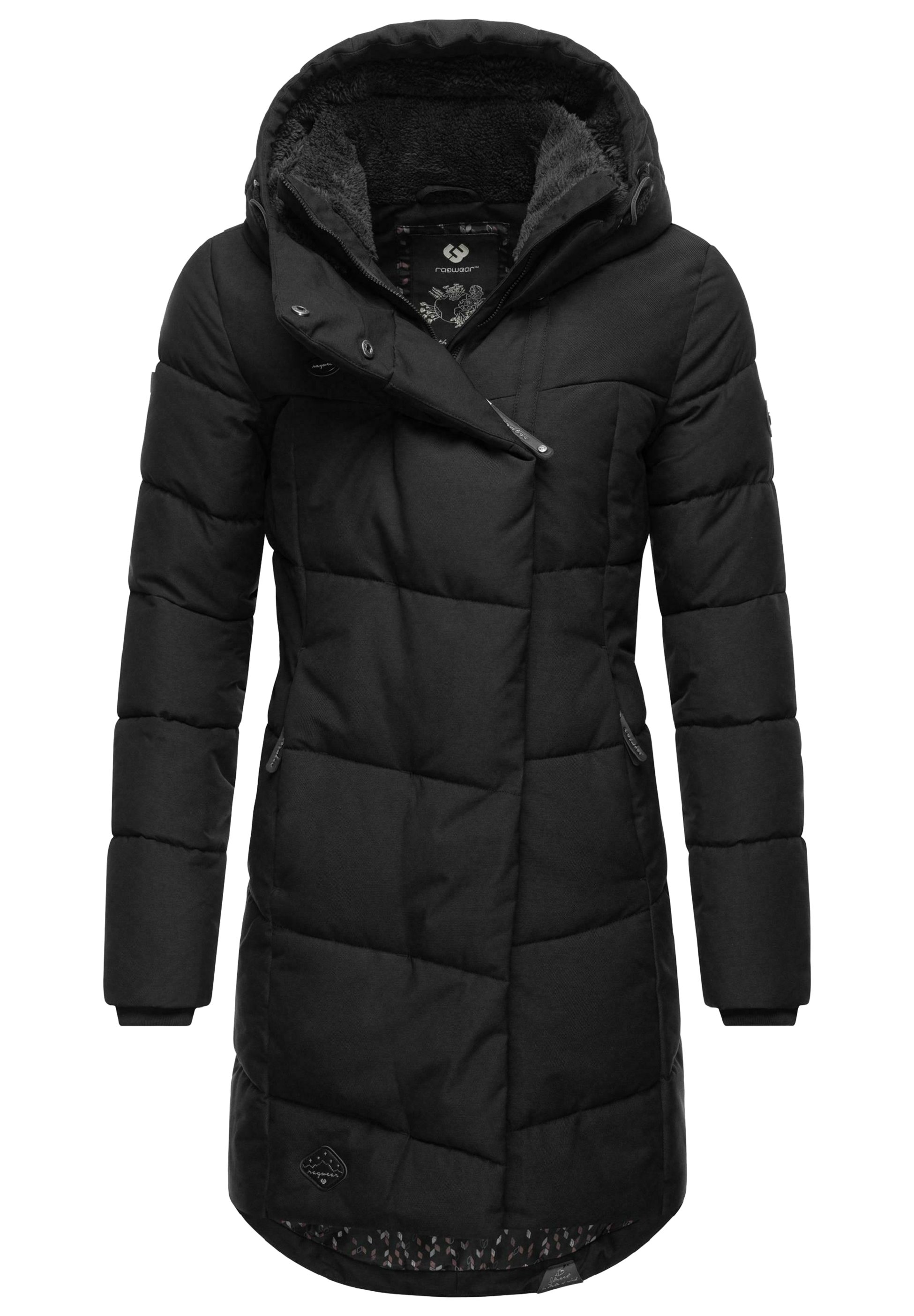 Ragwear PAVLA Wintermantel black/antraciet gemêleerd
