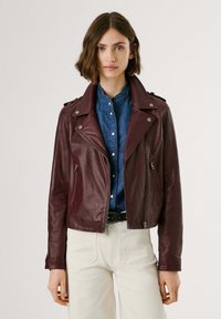 Pepe Jeans SILVIA - Leren jas - merlot red