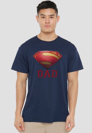 Warner Brothers, MAN OF STEEL/DAD OF STEEL - T-Shirt print - dark blue
