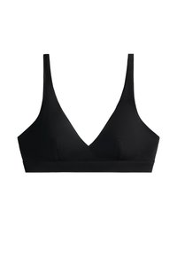 SHAPEWEAR-EFFECT HALTER - Bikini top - black