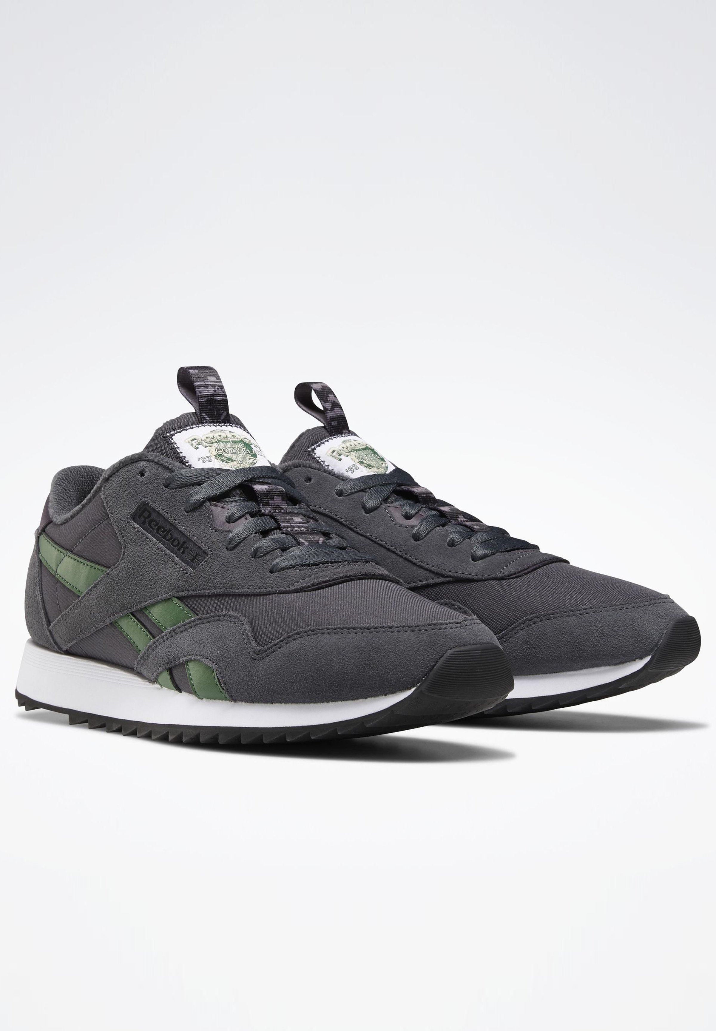 Reebok Classic CLASSIC NYLON RIPPLE SHOES - Baskets basses - grey/gris  foncé - ZALANDO.FR