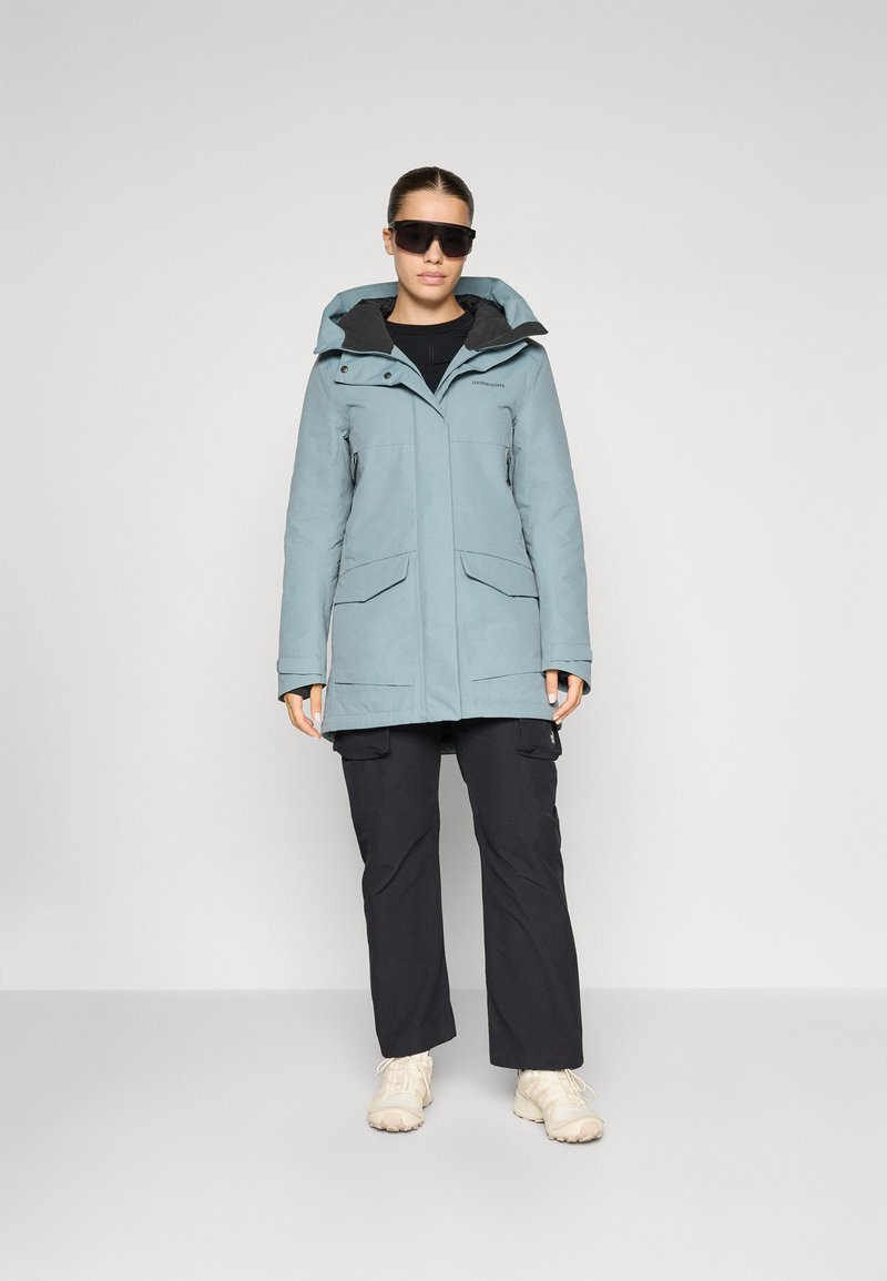 Veste Didriksons Storm System Femme - Imperméable, Isolée, Capuche - Taille 40