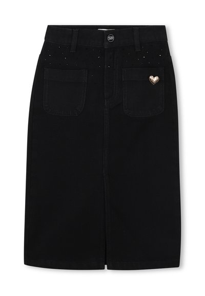 Sonia Rykiel MIDI VAN - Denim skirt - black