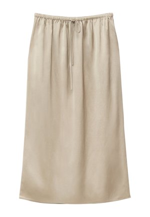 & OTHER STORIES, & OTHER STORIES DRAWSTRING MIDI SKIRT - Kokerrok - beige