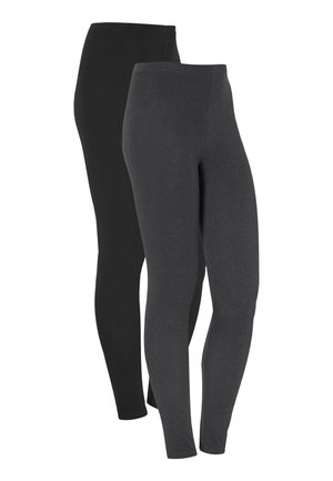 FIA BASIC 2 PACK - Leggings - anthracite  black