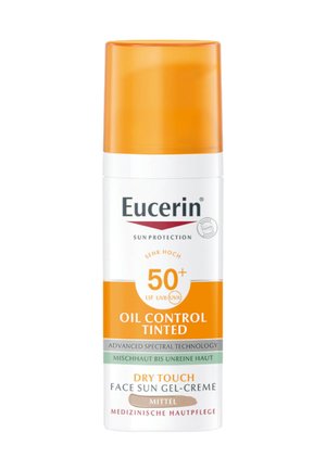 EUCERIN SONNENSCHUTZ OIL TINTED FACE SUN GEL-CREME MIT LSF 50+ – - Sun protection - -