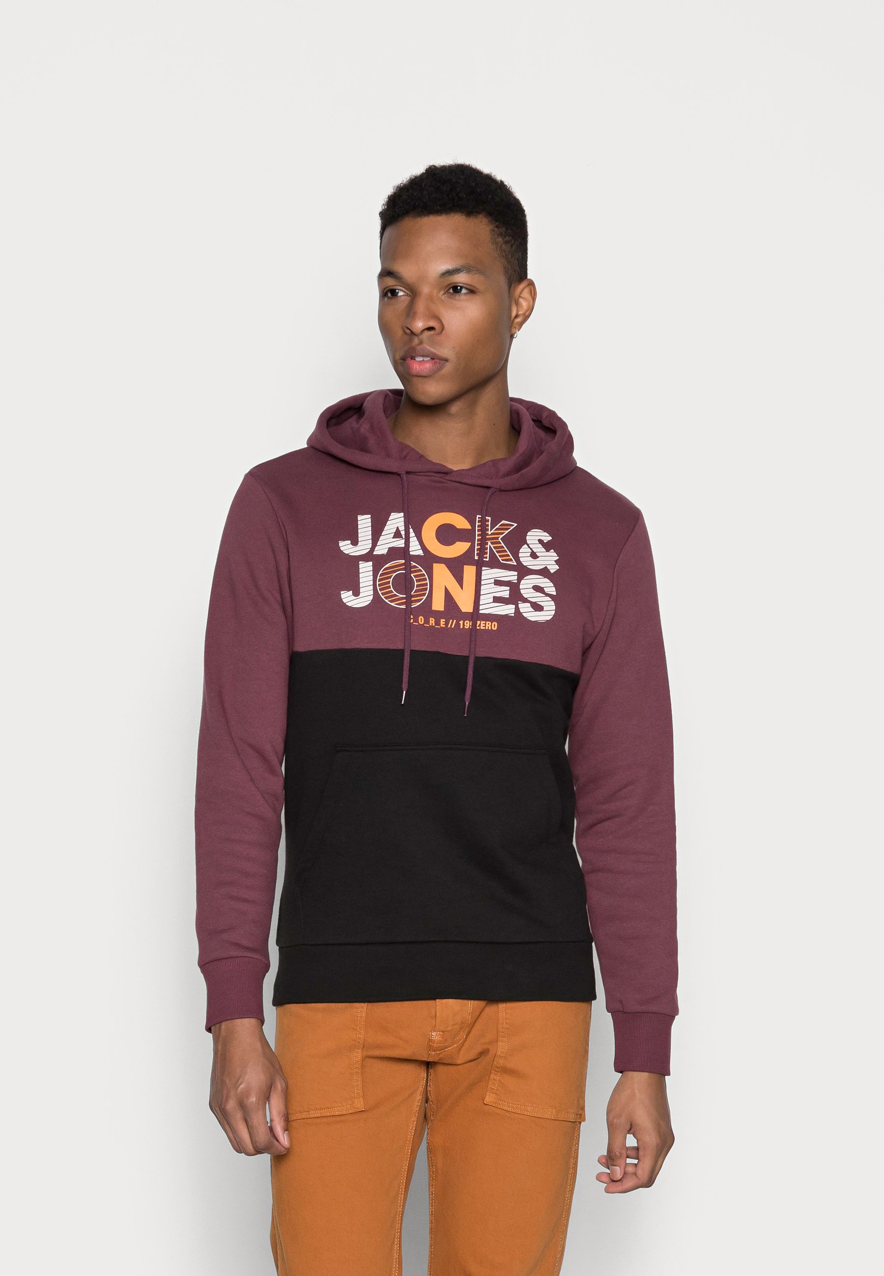 Jack \u0026 Jones JCOSTEVE HOOD - Sudadera - catawba grape/burdeos - Zalando.es