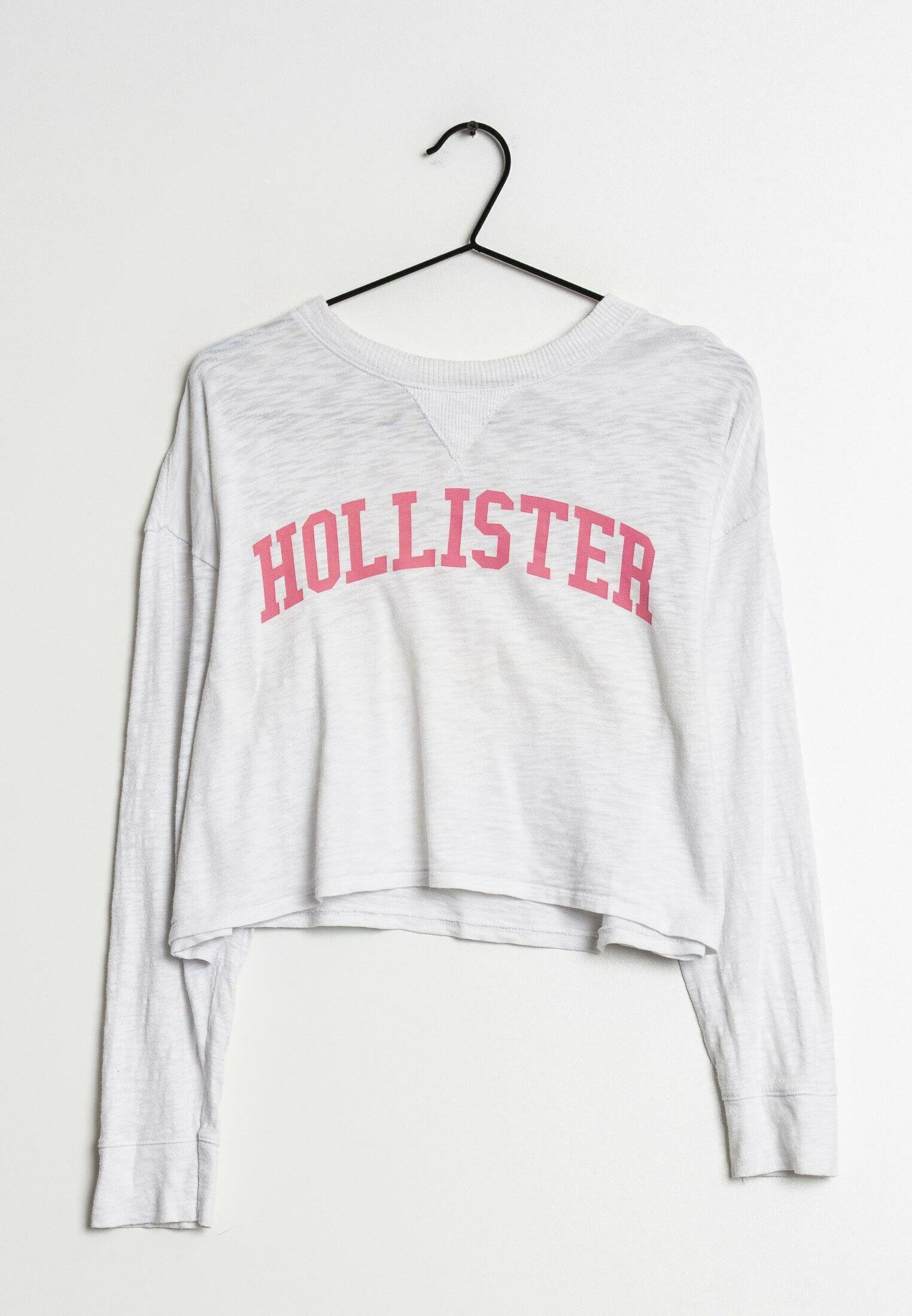 Hollister Long sleeved top white (Pre-owned)
