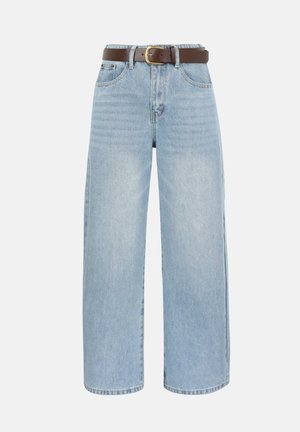 Anna Field by Zalando, EASY BARREL BELT - Τζιν χαλαρής εφαρμογής - light blue denim