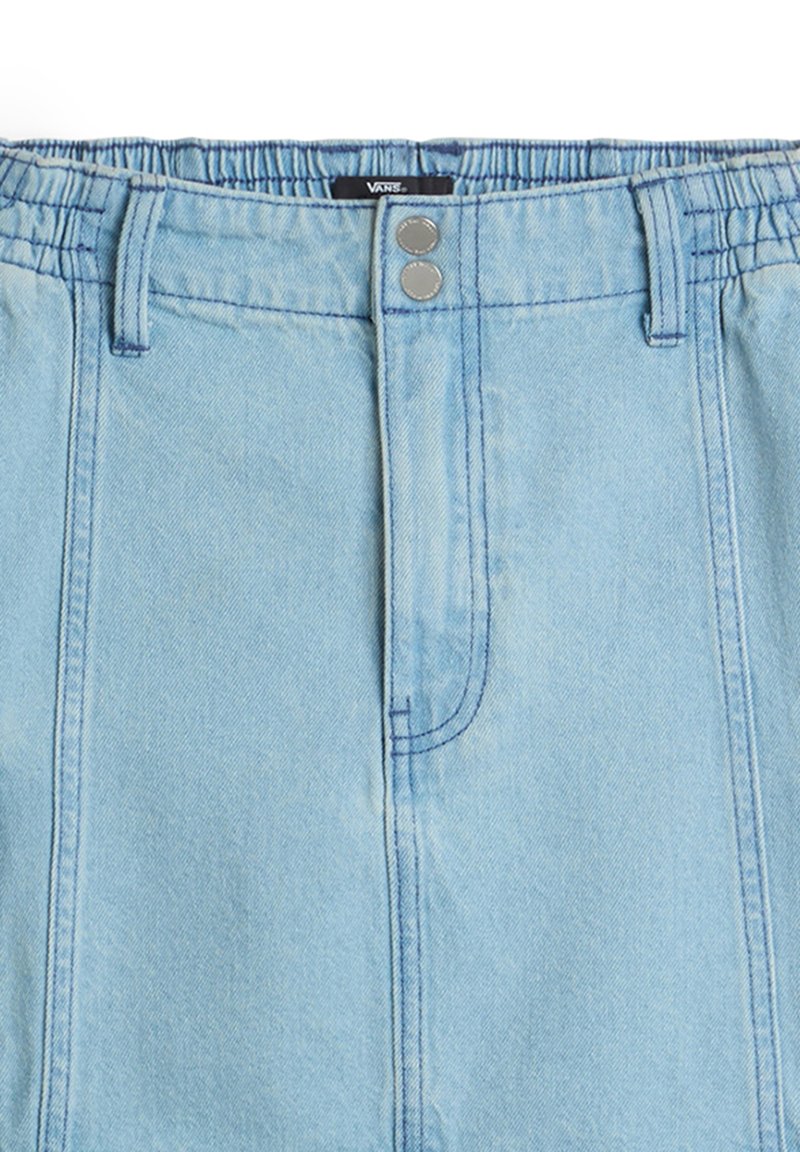 Vans SIDEWALK DENIM SKIRT - Denimová sukně - light stonewash