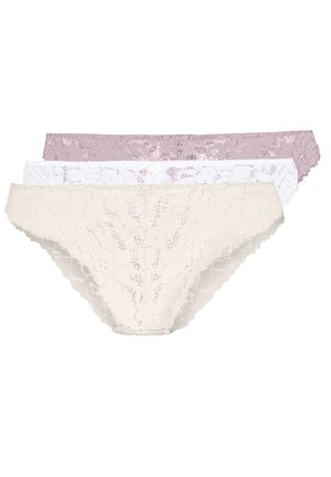 GREER 3PP BRIEF  - Alushousut - nude/white/pink