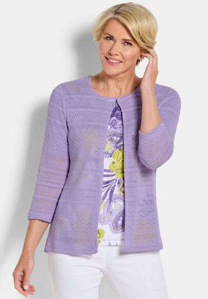 LEICHTE IN AJOUR-OPTIK - Strickjacke - lilac