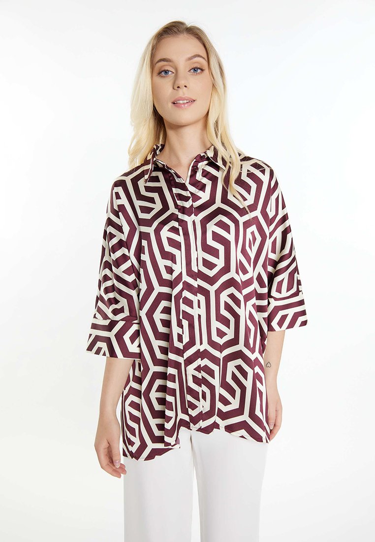 dreimaster Overhemdblouse bordeauxrood