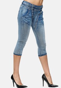 Elara CAPRI - Shorts vaqueros - blau