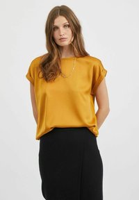 VILA VIELLETTE S/S  NOOS - Základné tričko - chai tea