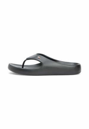 LIGHTWEIGHT MOULDED FLIP-FLOPS - Infradito da bagno - black