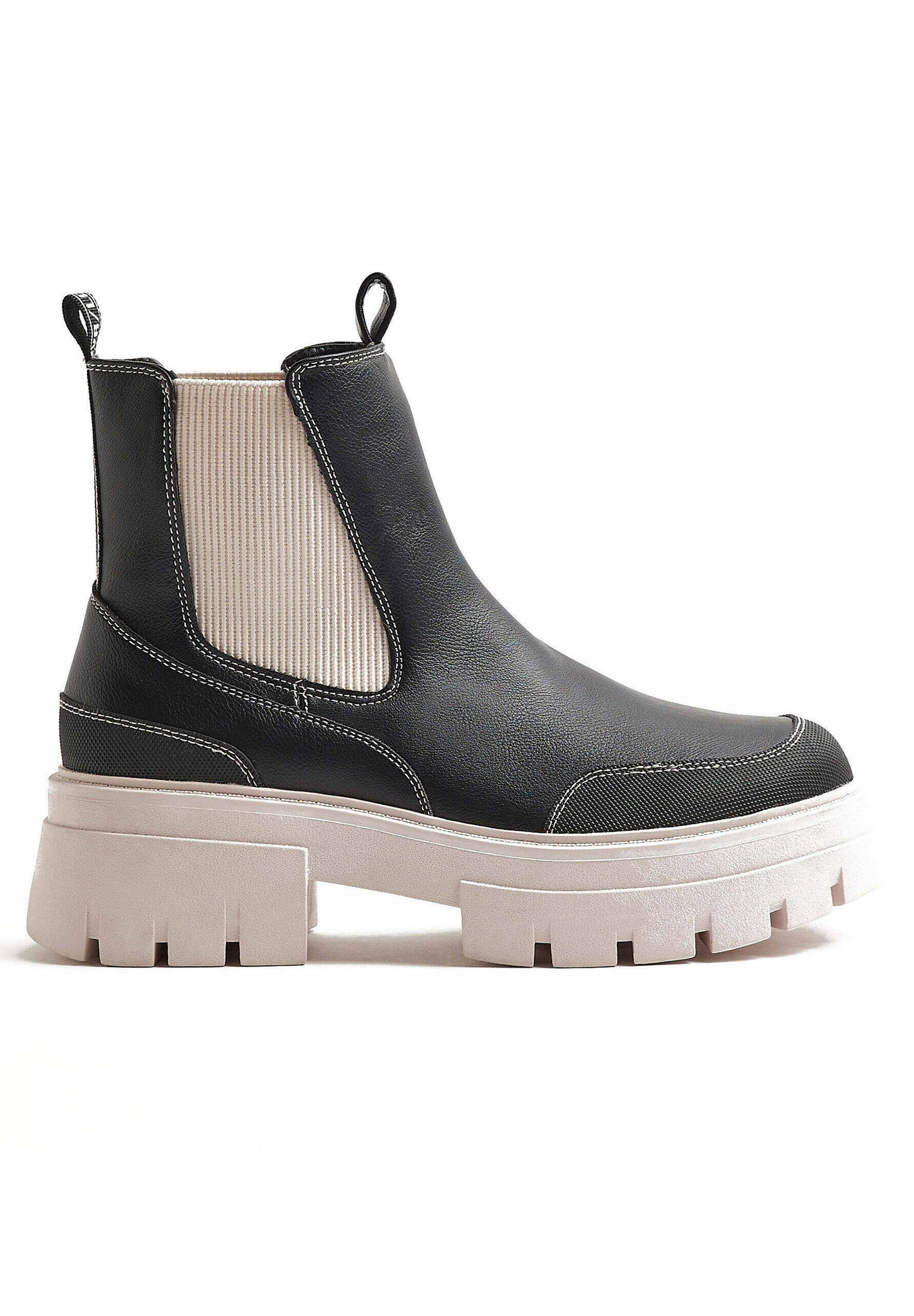 River Island Korte laarzen - black/zwart - Zalando.be