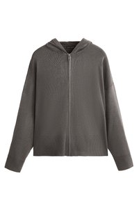 LONG WASHED KNIT - Kofta - dark grey