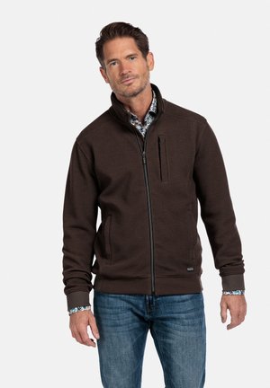 Strickjacke - dark taupe