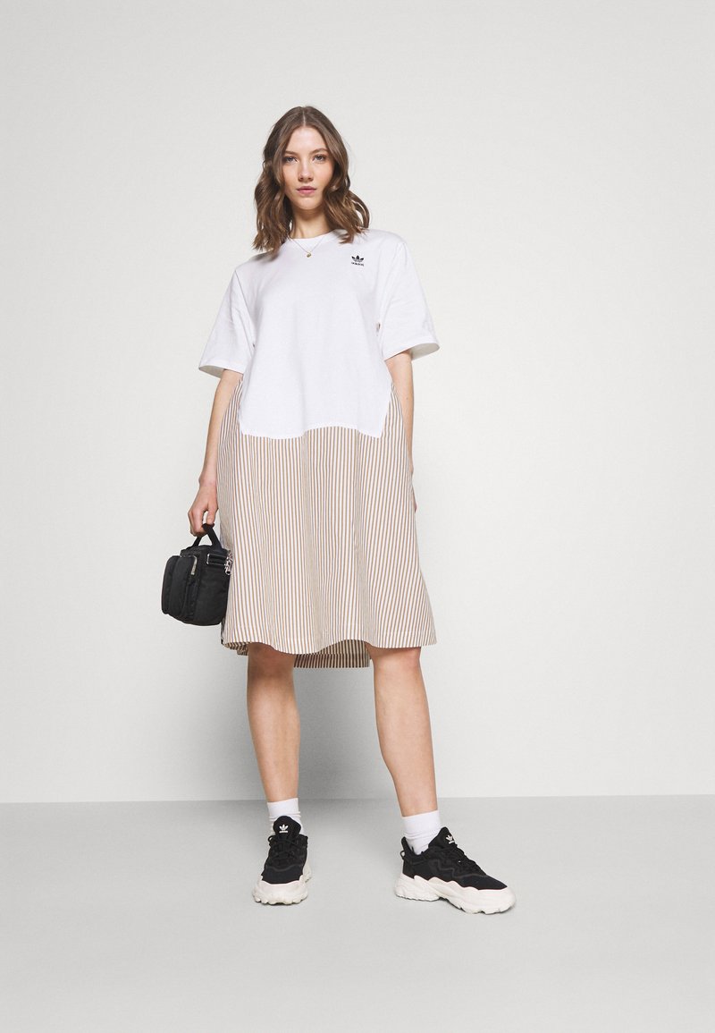 Adidas Originals Dry Clean Only Xshirt Dress Jersey Dress White Zalando Ie