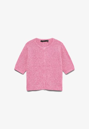 Vero Moda, VMDOFFY 2/4 O-NECK BUTTON CARDIGAN NOOS - Gilet - prism pink