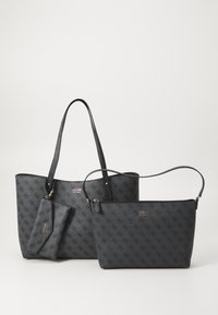 Guess BRENTON TOTE SET Clutch Coal dark Grey Zalando ie guess-brenton-tote-set-clutch-coal-dark-grey-zalando-ie