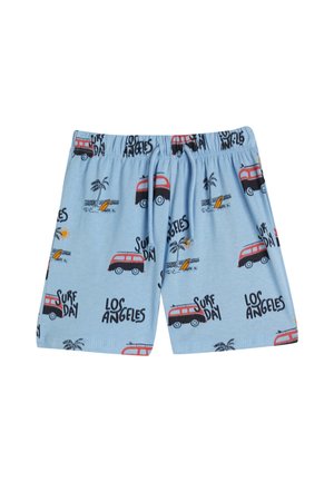 DRAWSTRING ELASTIC WAISTBAND CAR POCKETS - Shorts - blue