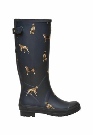 REGULAR FIT - PRINTED ADJUSTABLE TALL WATERPROOF  - Cizme din cauciuc - navy