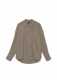 Vero Moda VMMELANEY QUEENY LS SHIRT WVN NOOS - Camicia - laurel wreath/verde screziato