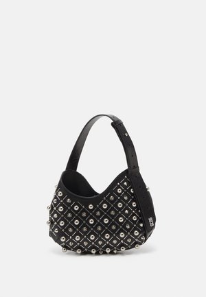GCDS COMMA STUDDED SMALL TWIST BAG - Käsilaukku - nero