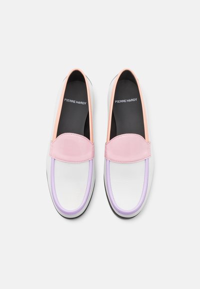 Pierre Hardy HARDY LOAFER - Slip-ons - white/multi-coloured/pink