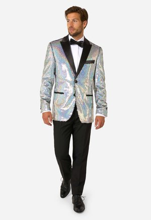 SEQUINS TUXEDOS - Tygbyxor - silver