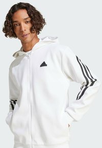 adidas Sportswear FULL   - Felpa con zip - white