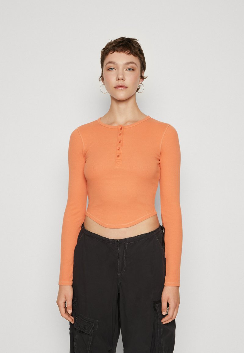 BDG Urban Outfitters ACID BUTTON UP - Μπλούζα με μακριά μανίκια - rust