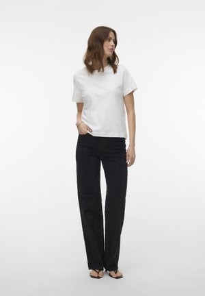 TESSA HR RHINE WIDE RA118 - Jeans Relaxed Fit - black denim