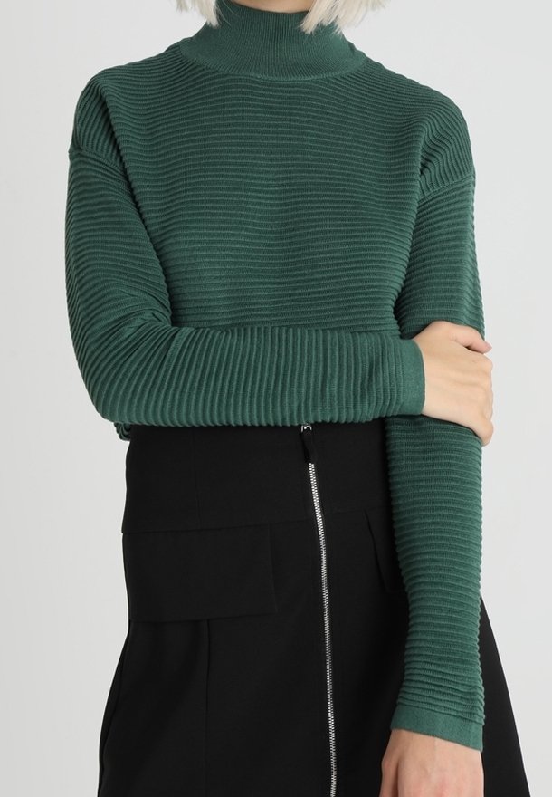 Noisy May Strickpullover - dark green