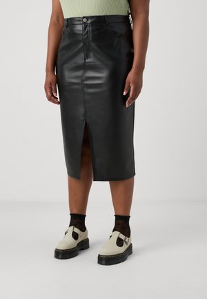 CARKIRI SLIT SKIRT - Zīmuļsvārki - black