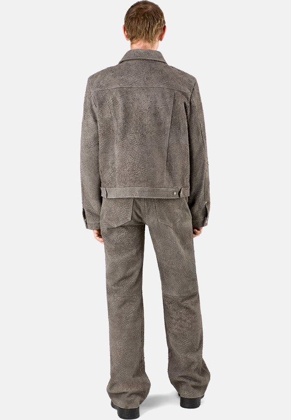 Leather jacket - mittelgrau4