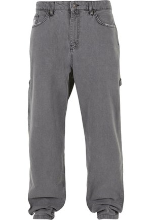 Karl Kani RETRO BAGGY WORKWEAR - Ravne kavbojke - light grey