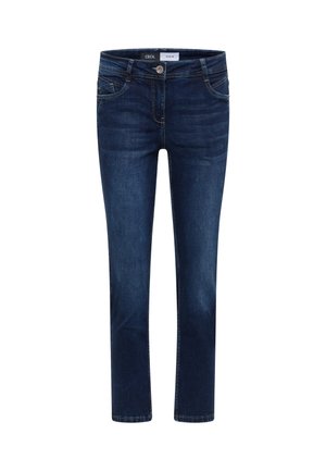 Cecil, MID WAIST SLIM LEG JEANS IM CASUAL FIT - Jean slim - dark blue wash